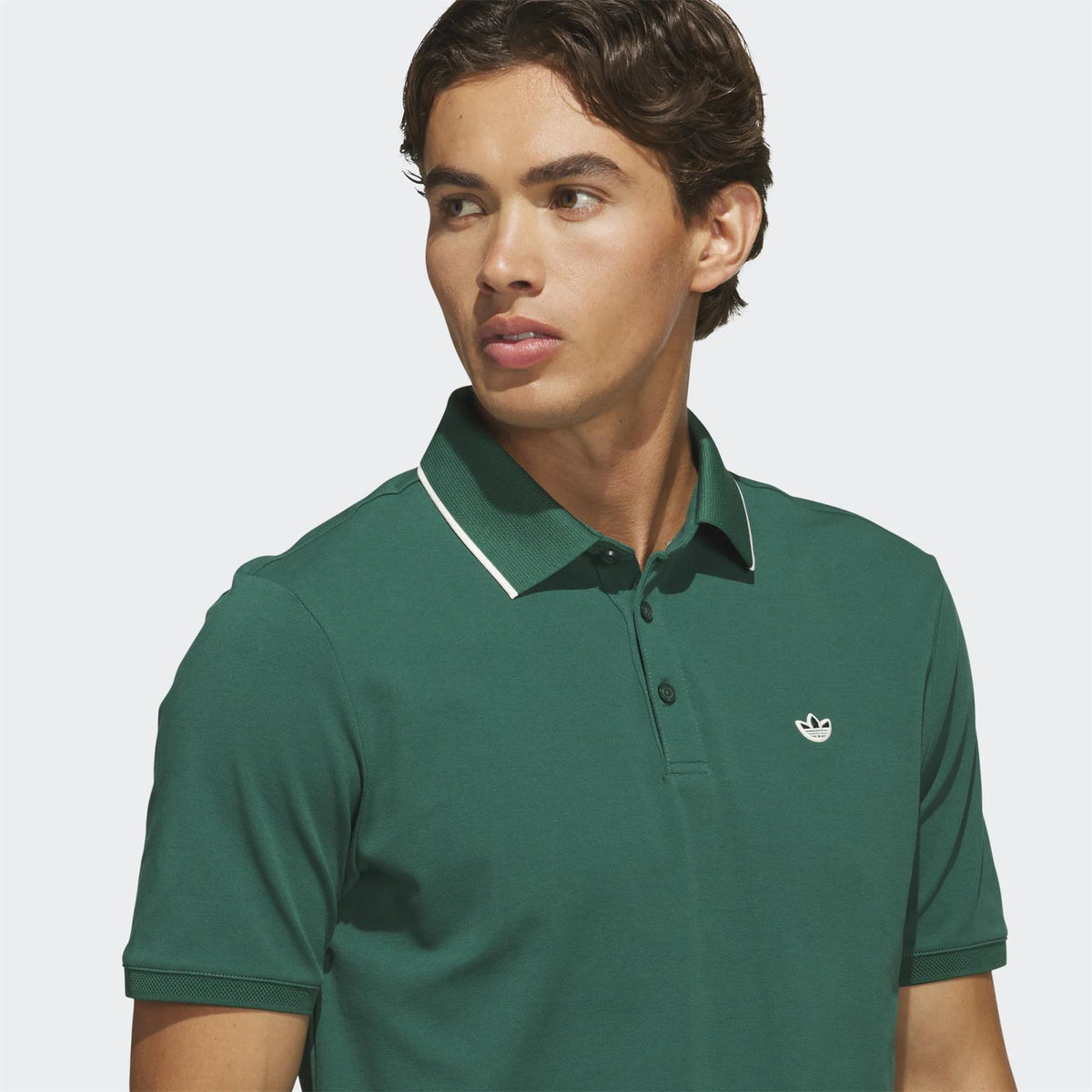 Originals Twistknit Trefoil Polo Collegiate Green