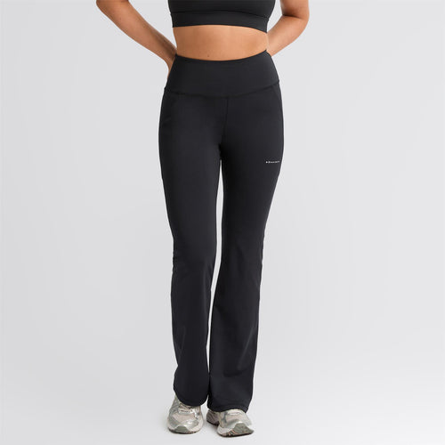 Flattering High Waist Trousers Black