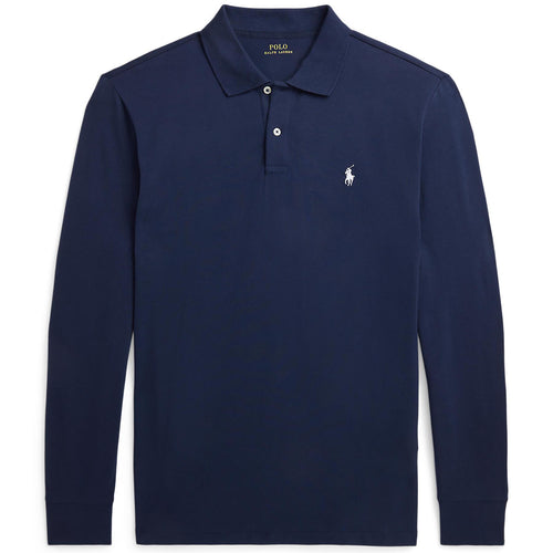 Polo Golf LS Tailored Fit Performance Polo Refined Navy - SS25