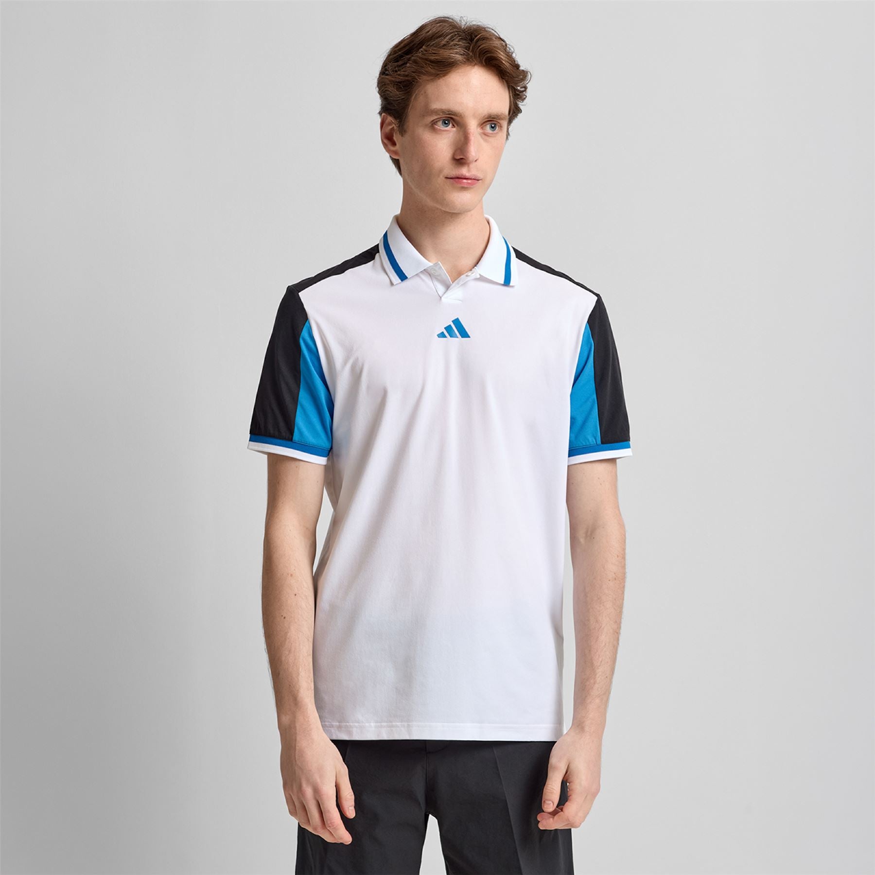 Beyond The Course Vent Twistknit Polo White/Black