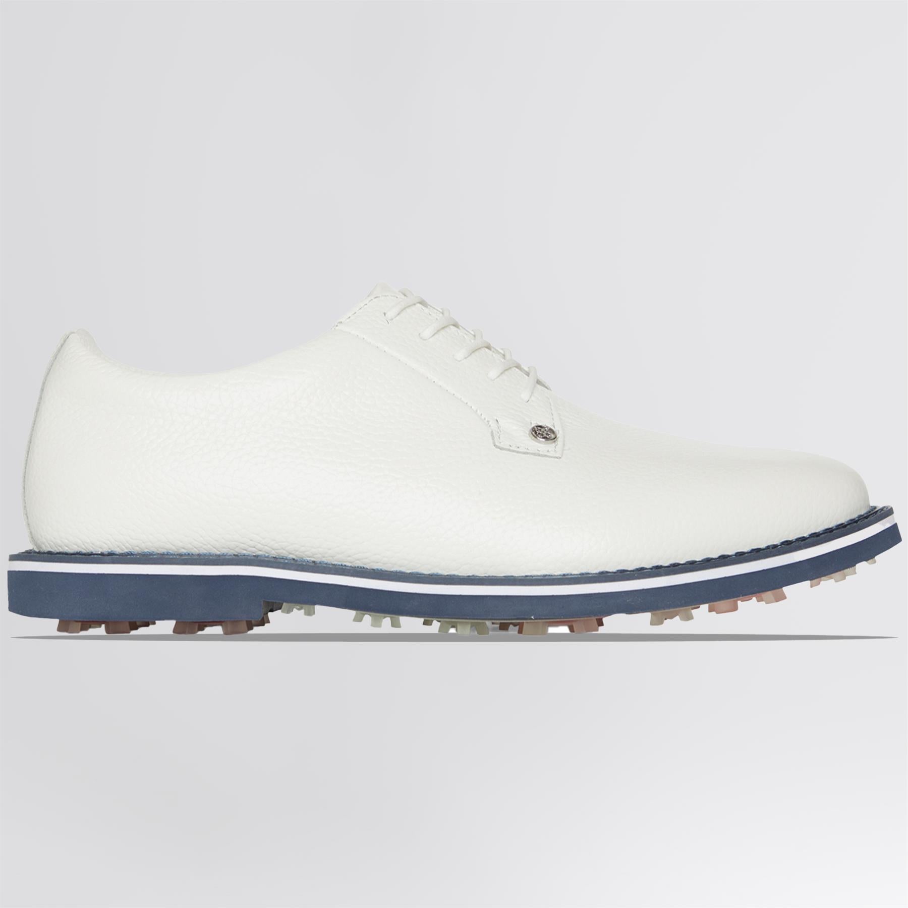 GALLIVANTER Full Grain Leather Golf Shoes Snow/Twilight