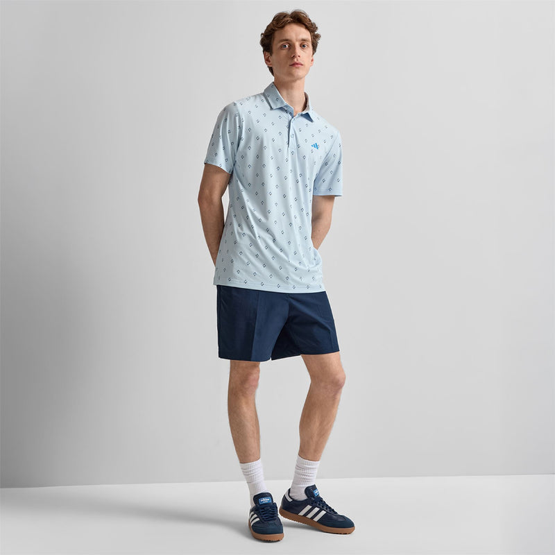 Ultimate365 Essence Print Climacool Polo Crystal Sky