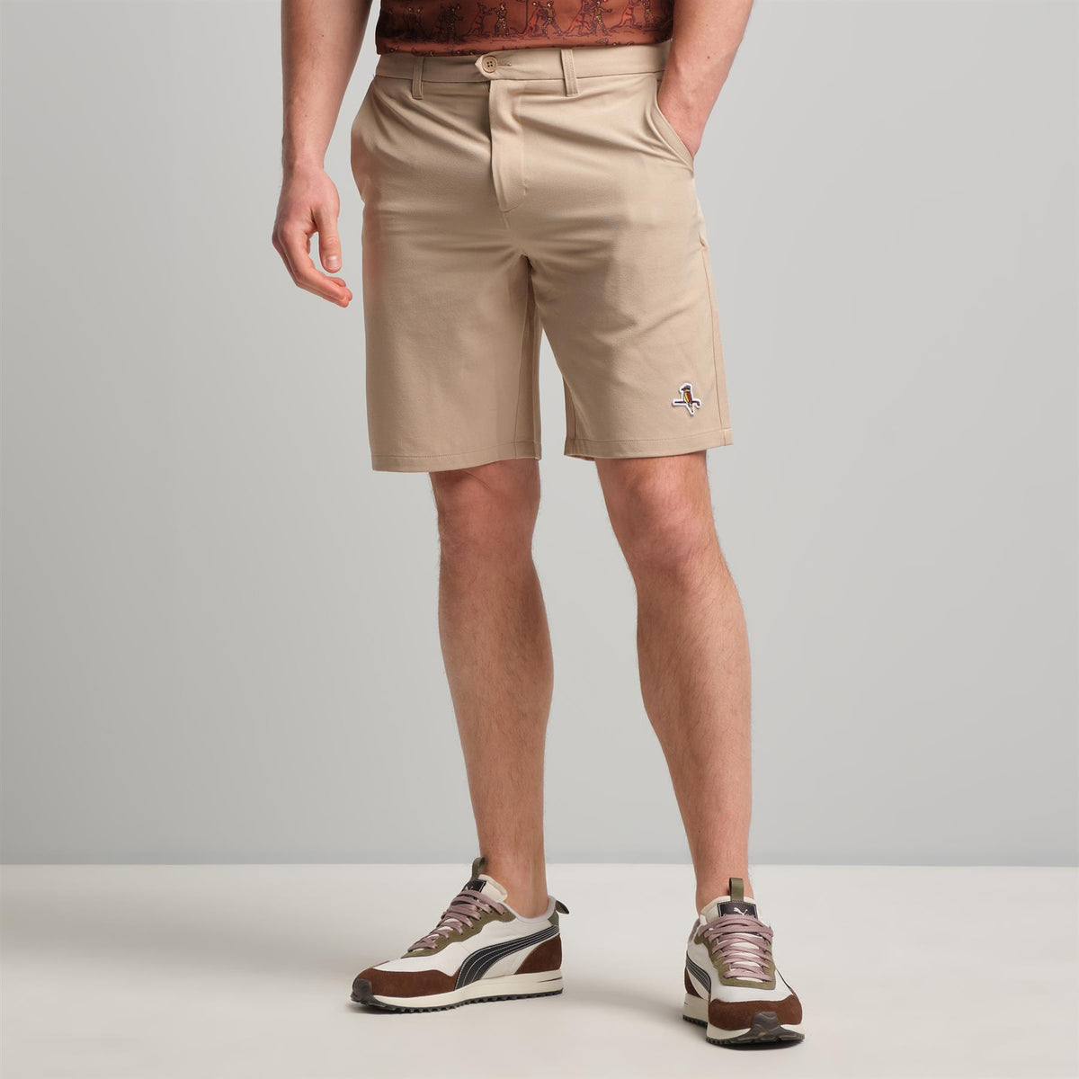 Members 20-inch Shorts Beige