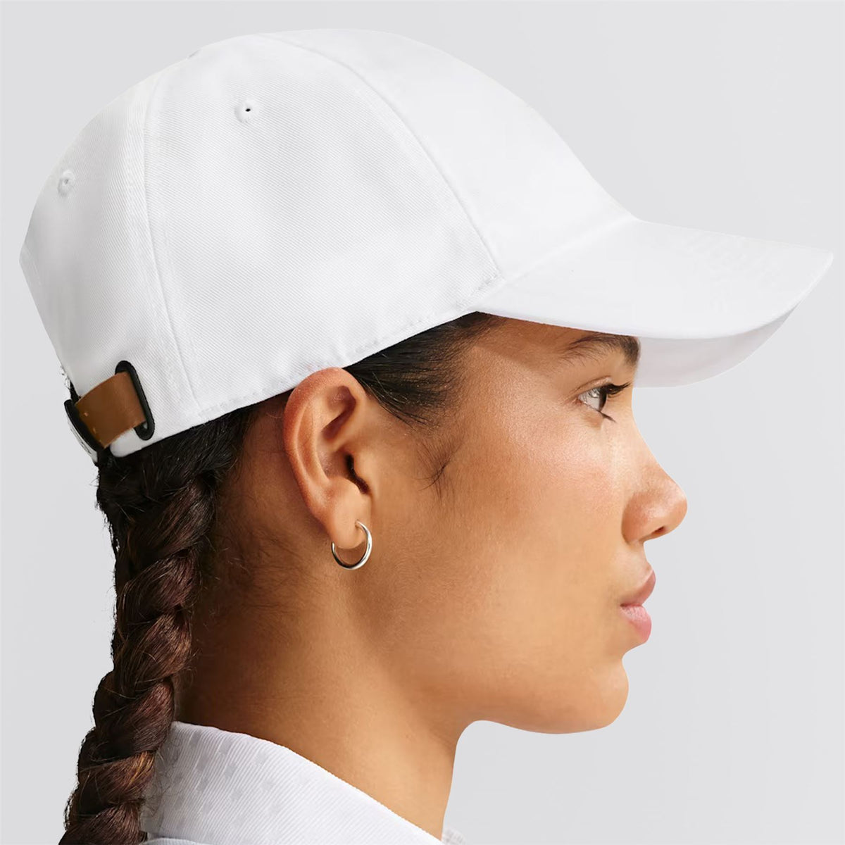 Club Curved Bill Golf Cap White
