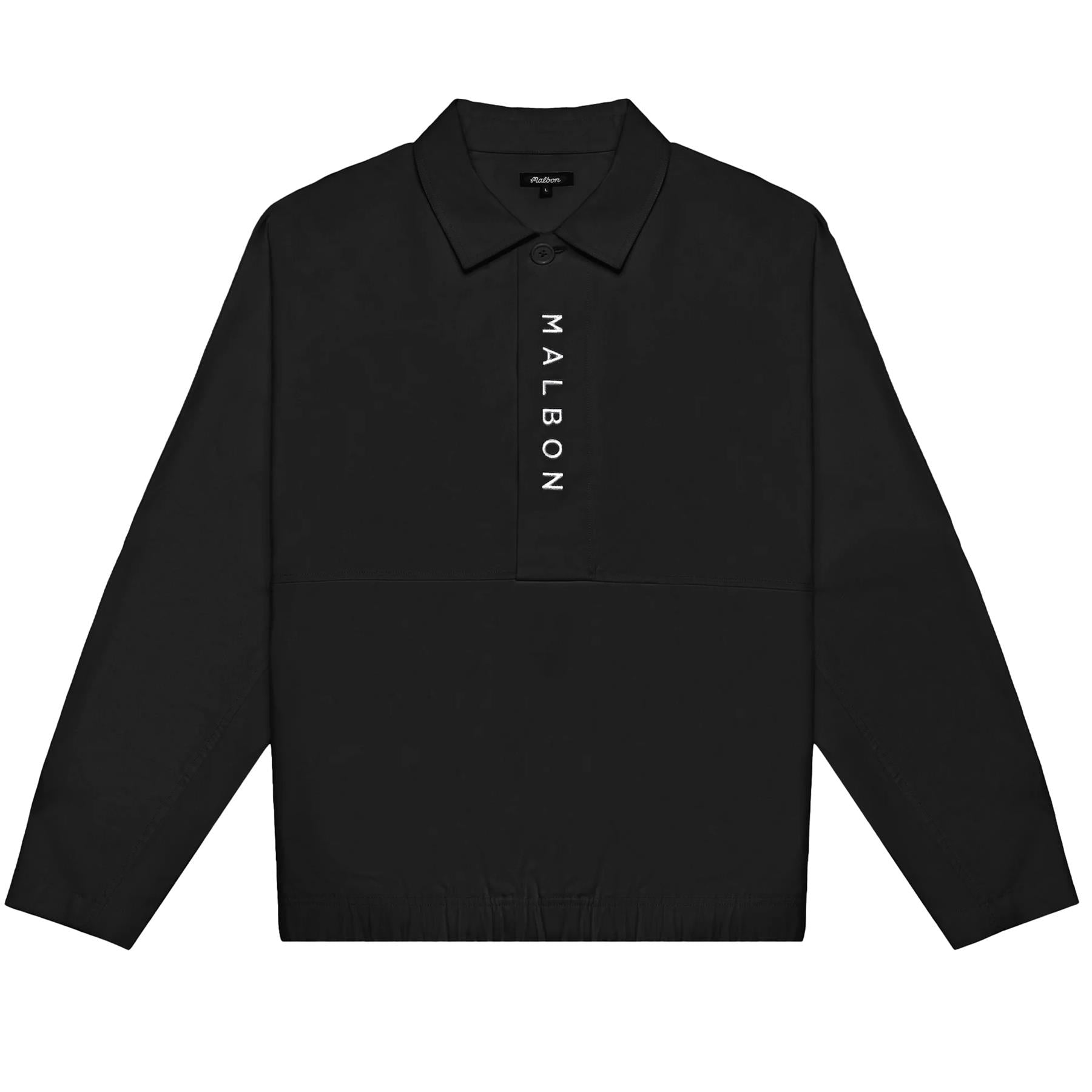 パーカー・フーディ Malbon Golf Malbon Script Lightweight Hood MTM BLACK M4423PF Malbon Follow Thru Hoodie Golf Jacket Black - FW24 Men – Golfio