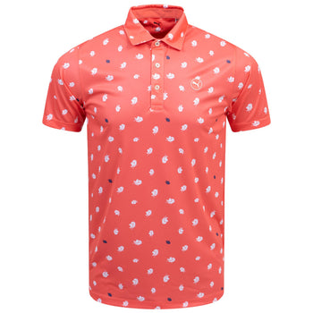 Pure 2.0 Birdies Polo Peach Frost/White Glow