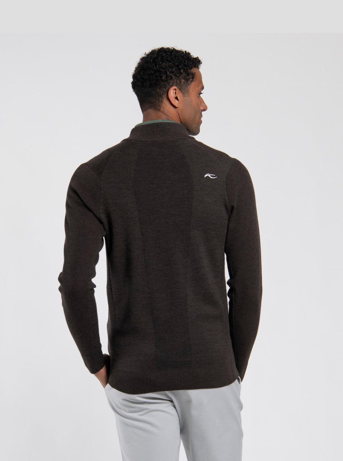 Walker Half-Zip Espresso/Black