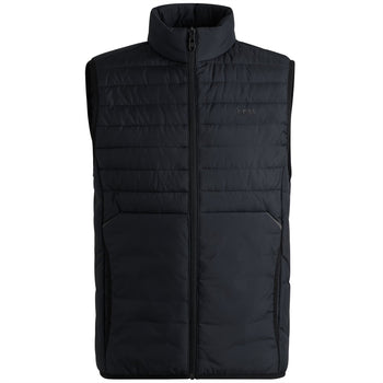 BOSS Thor 2 Full Zip Gilet Dark Blue | TRENDYGOLF UK