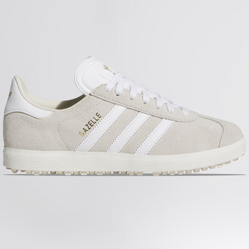 Gazelle Spikeless Golf Shoes Alumina/White/Gold