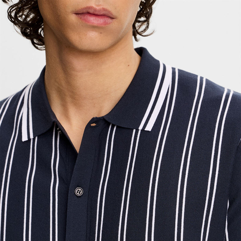Rue Knit Shirt JL Navy
