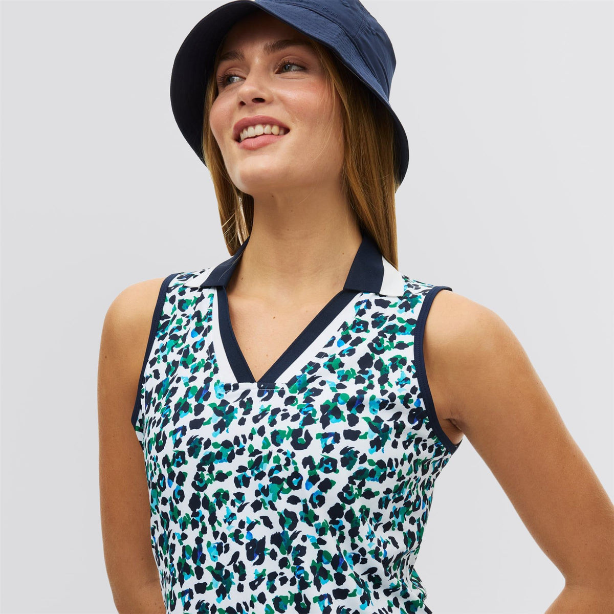 Essential SL Dress Leo Blue/Green