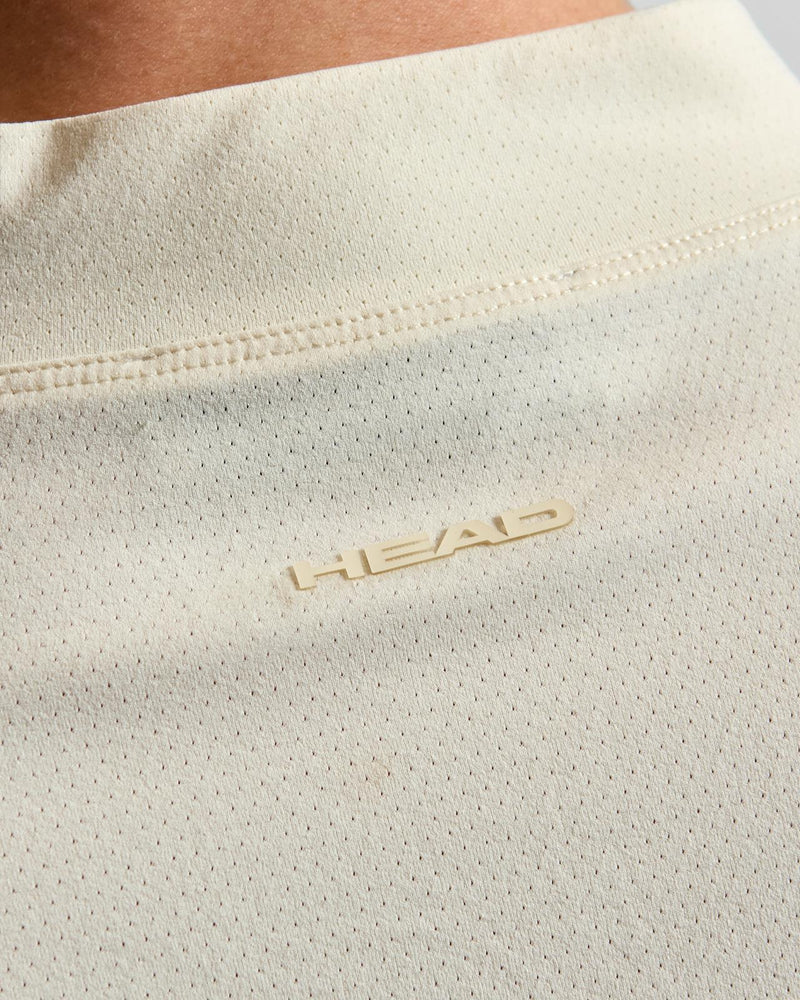 Mock Neck T-Shirt Cream