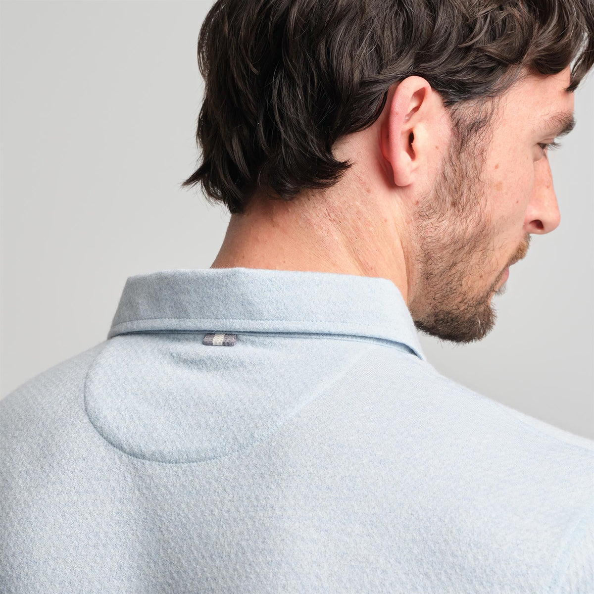 Fessenden Polo Burnham Heather Tonal Houndstooth