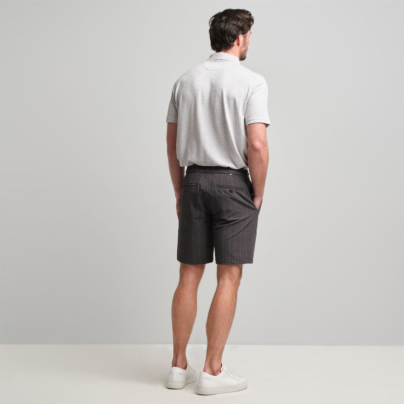 Belfry Performance Shorts Black Herringbone