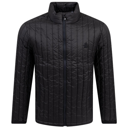 Vertical Quilted Jacket True Black - AW24