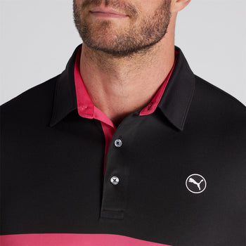 Pure Colourblock Polo White/Black