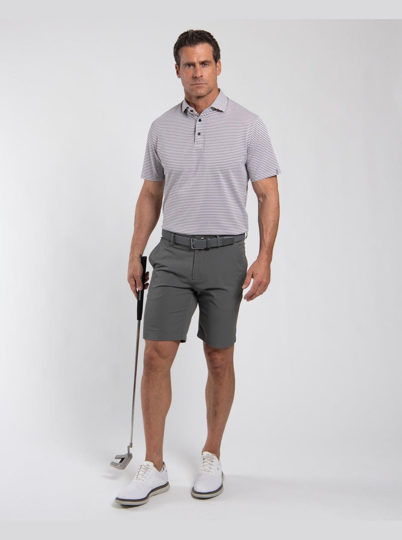 Lee Stripe Polo Espresso/White