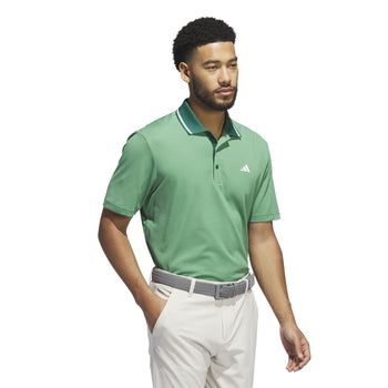 adidas Ultimate365 Tour Sport Collar Polo Green | TRENDYGOLF UK