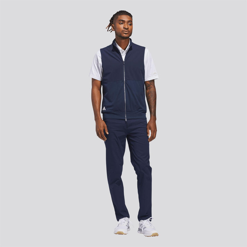 adidas Ultimate365 Tour Full Zip Gilet - full-zip closure detail