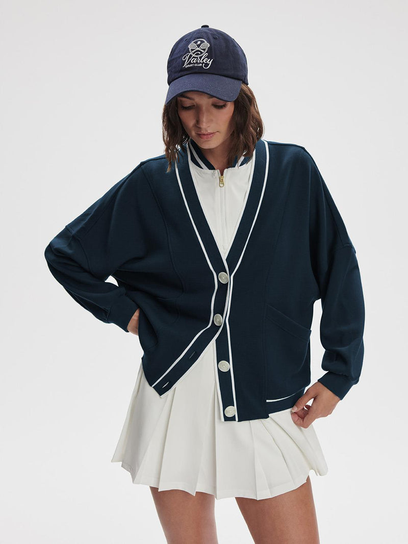 Decker Off Court Cardigan Navy