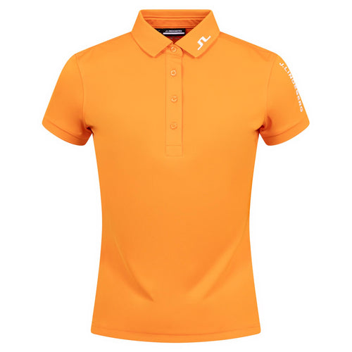 Womens Tour Tech TX Jersey Polo Persimmon Orange - AW24