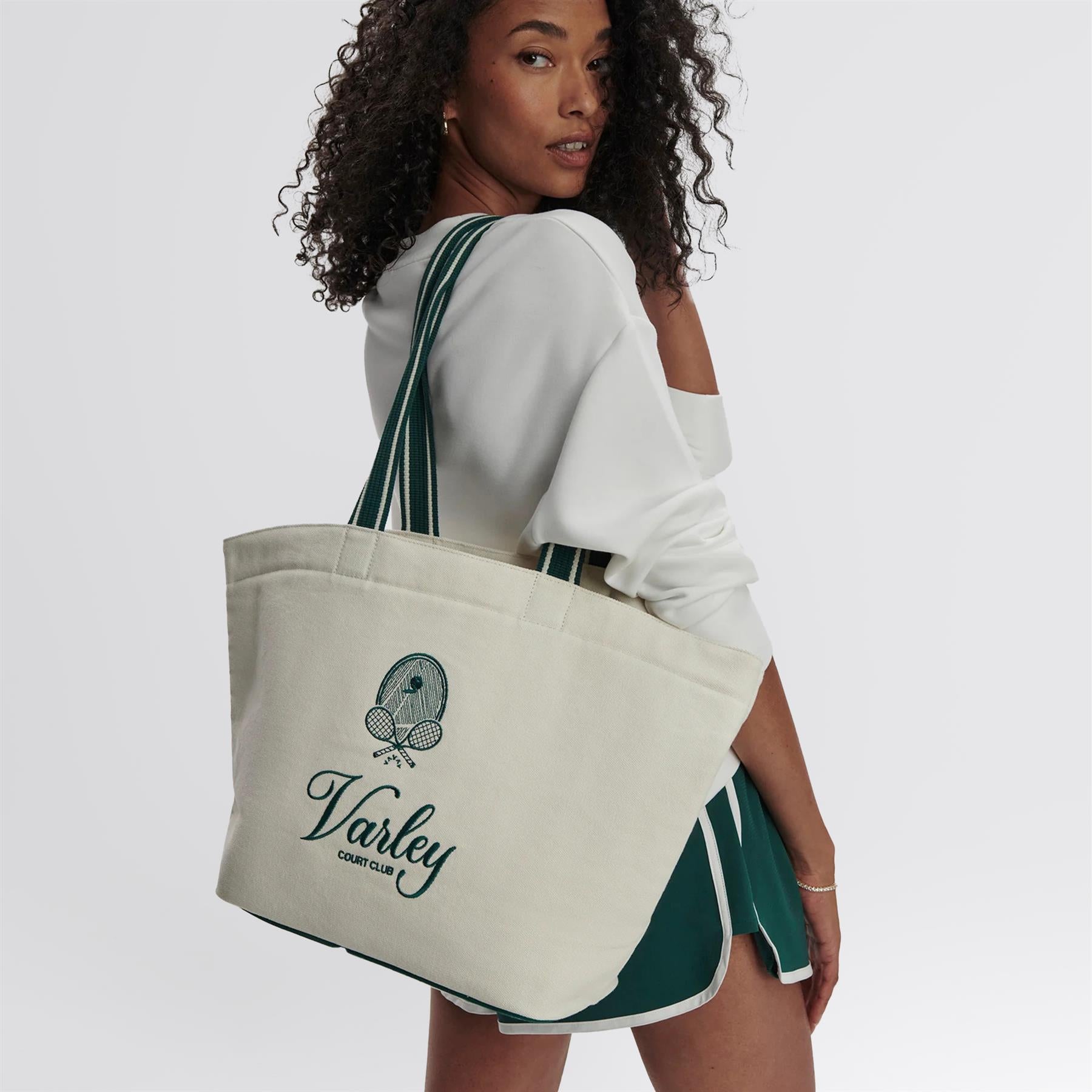 Robinson Canvas Club Tote Bag Ivory/Forest