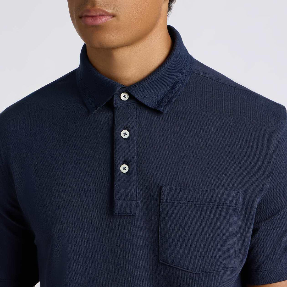 Pocket Pique Polo Twilight