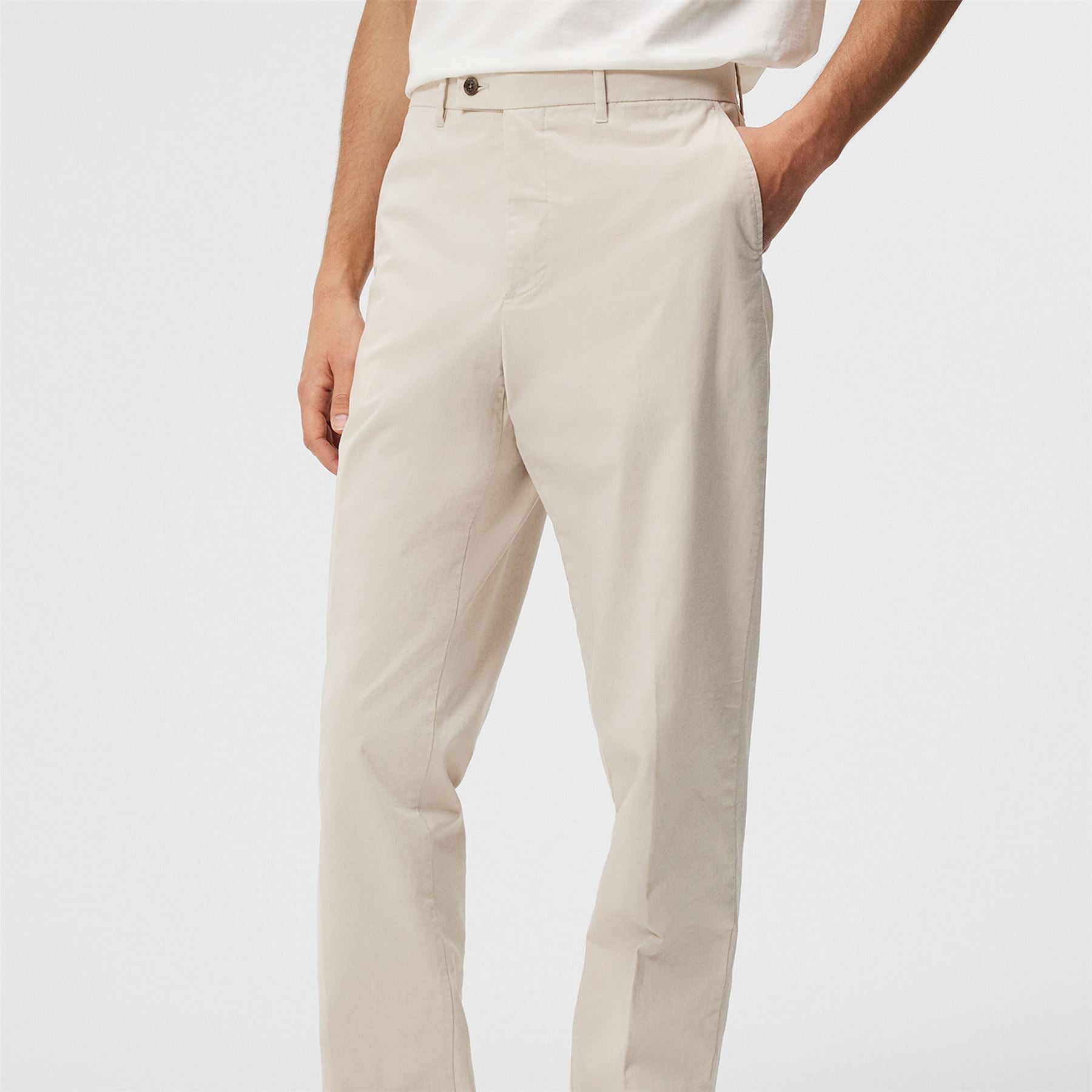 Lois Regular Fit Cloud Satin Trousers Moonbeam Grey