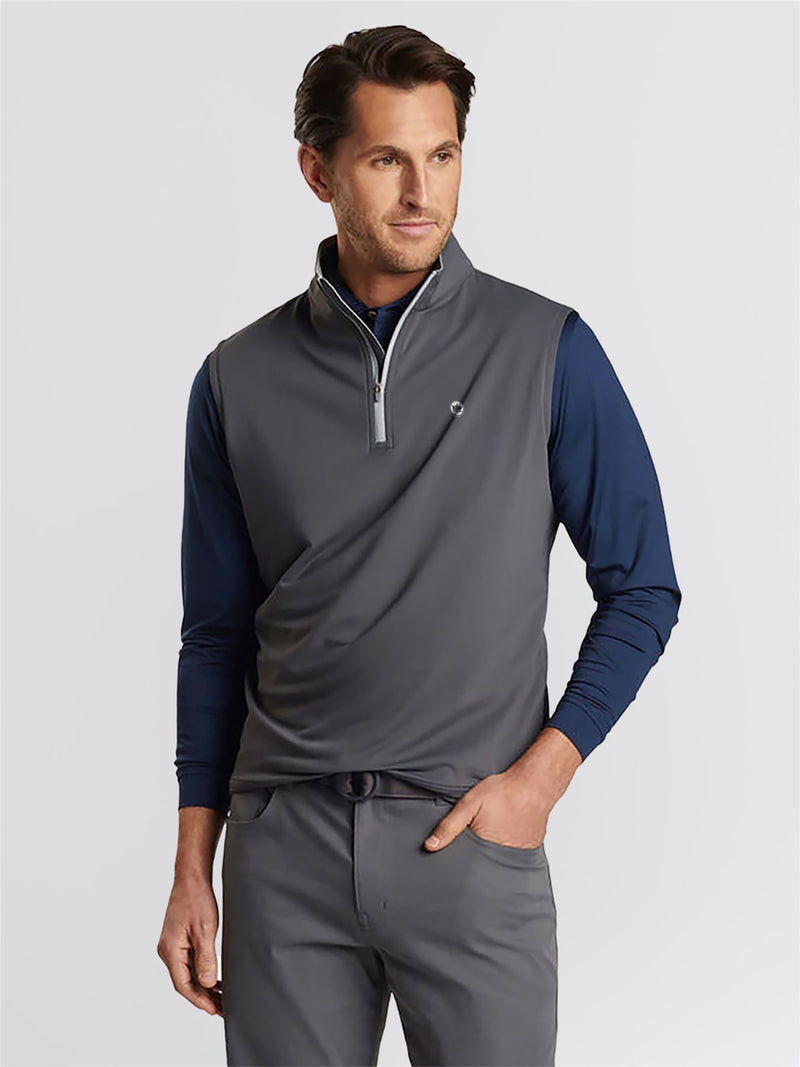 Galway Stretch Loop Ty Quarter Zip Vest Iron