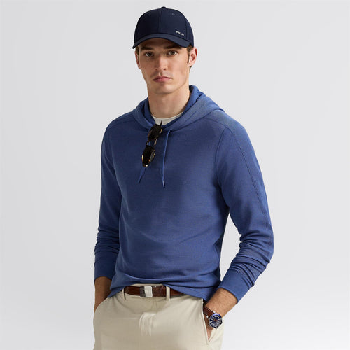 RLX Performance Waffle Knit Hoodie Old Royal