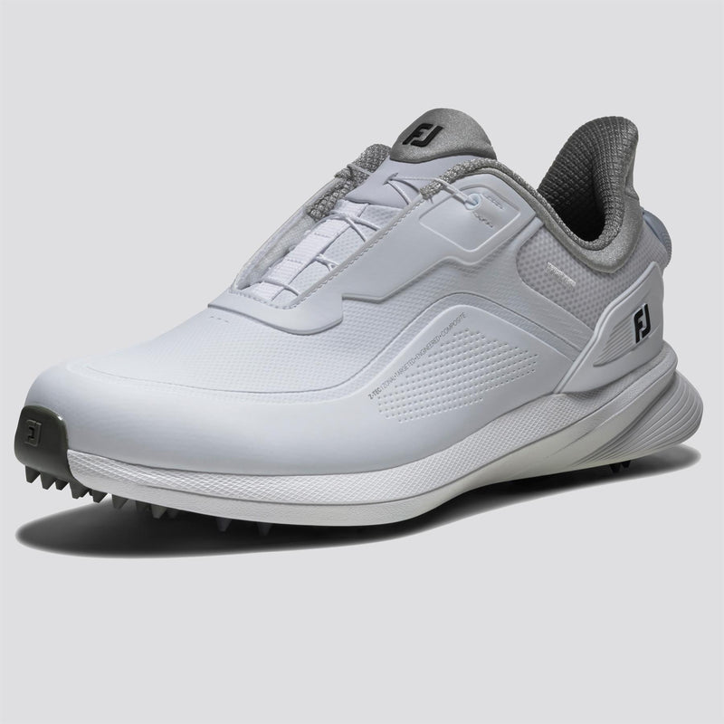 Pro Spikeless BOA Golf Shoes White/Grey