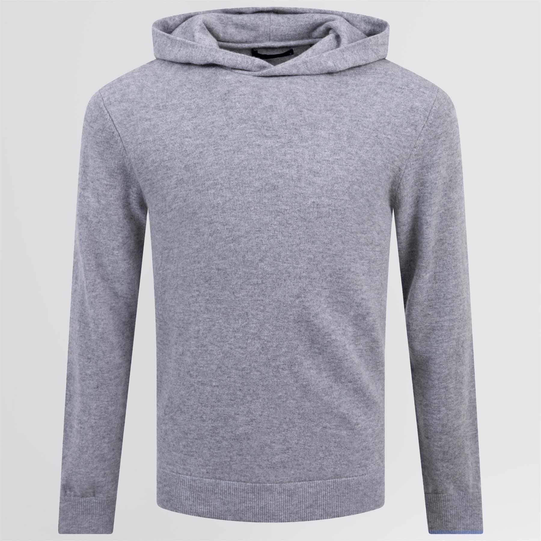 Koko Cashmere Hoodie Light Grey Heather