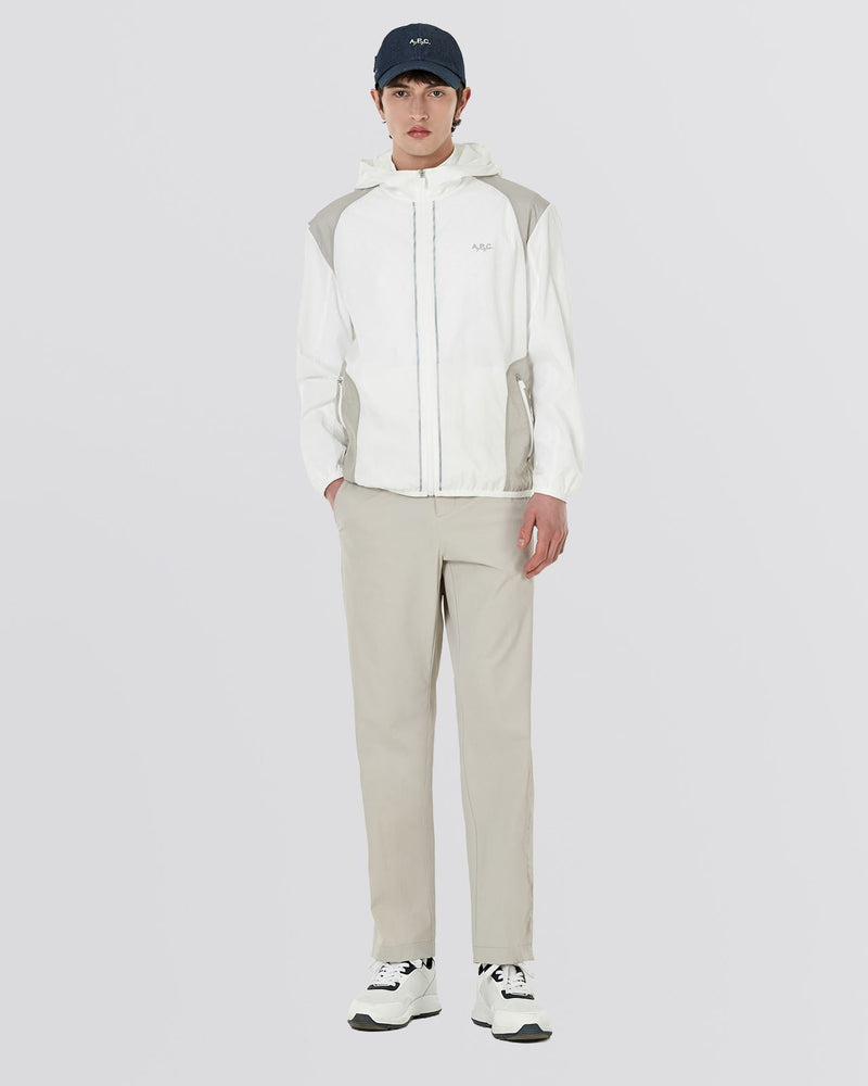 Victor Windbreaker Jacket White
