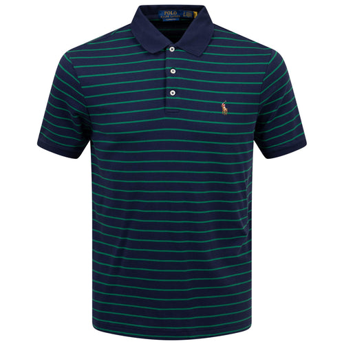 Polo Golf Classic Fit Cotton Stripe Polo Green - AW24