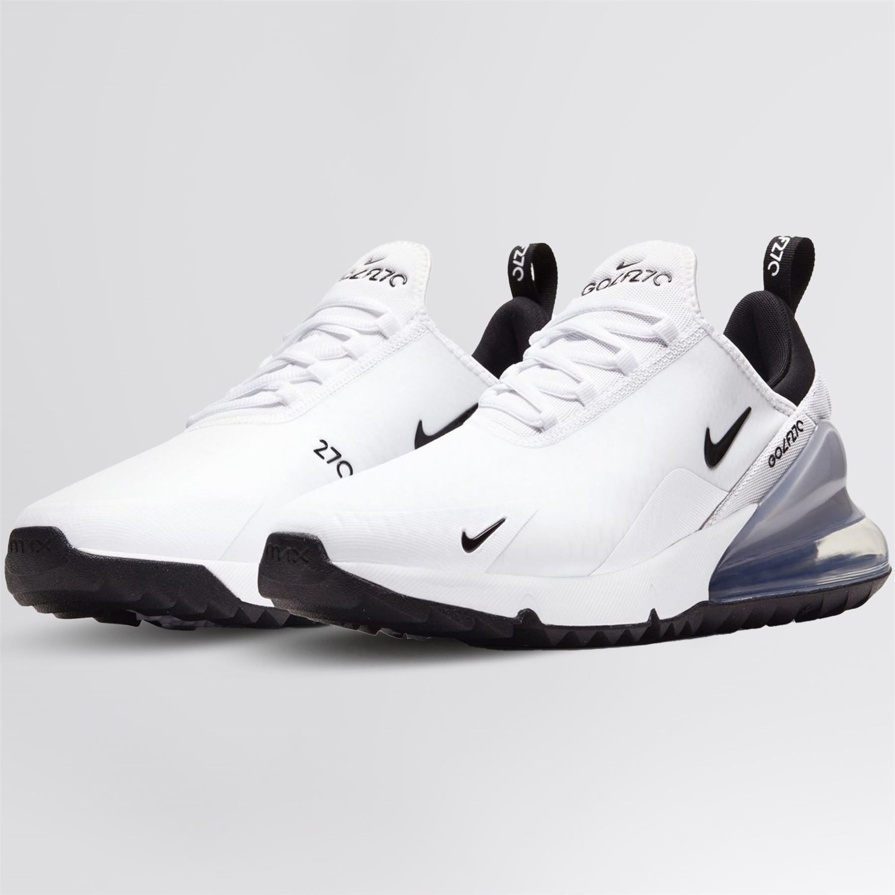Nike Air Max 270 Golf Shoes White/Black/Pure Platinum | TRENDYGOLF UK