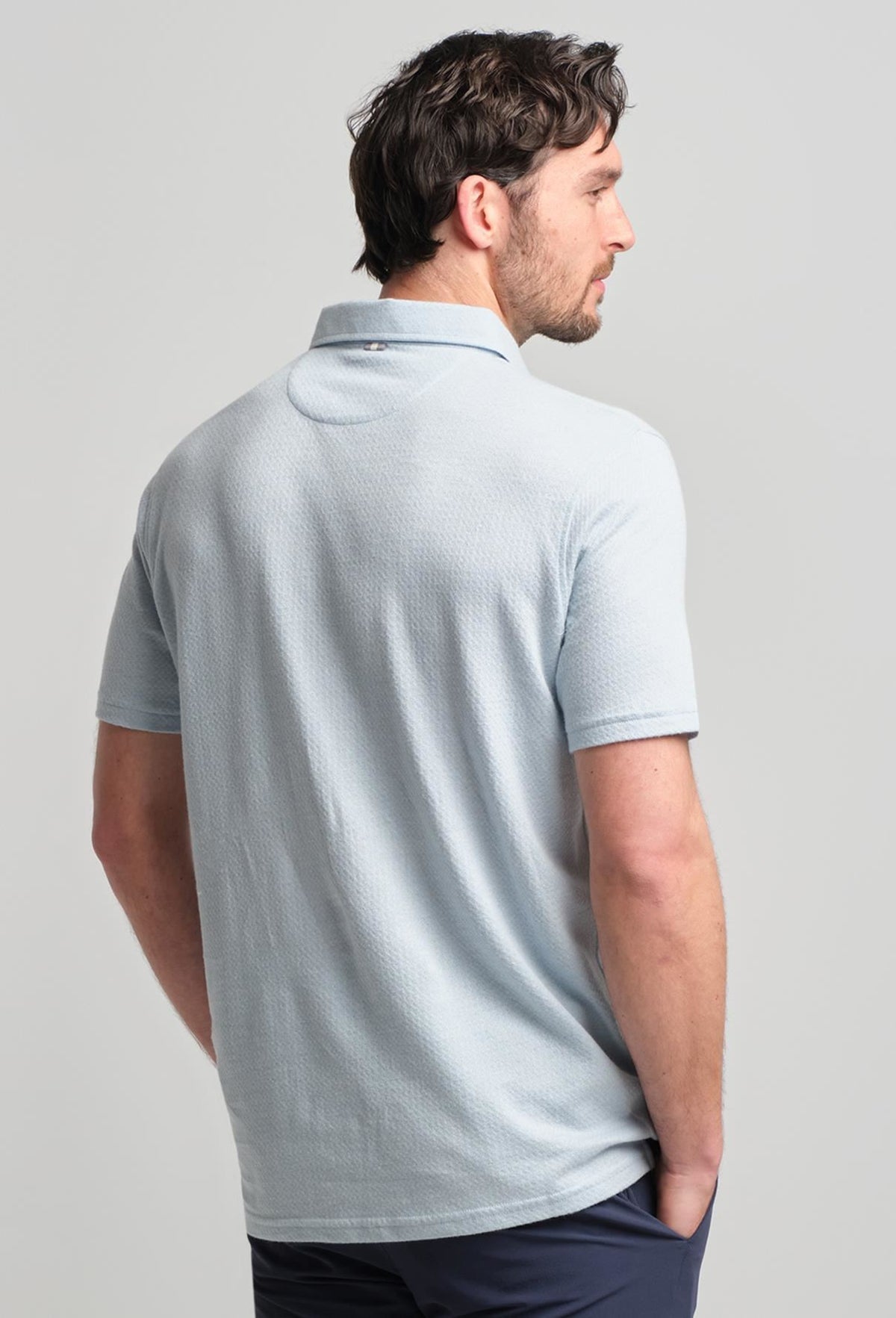 Fessenden Polo Burnham Heather Tonal Houndstooth