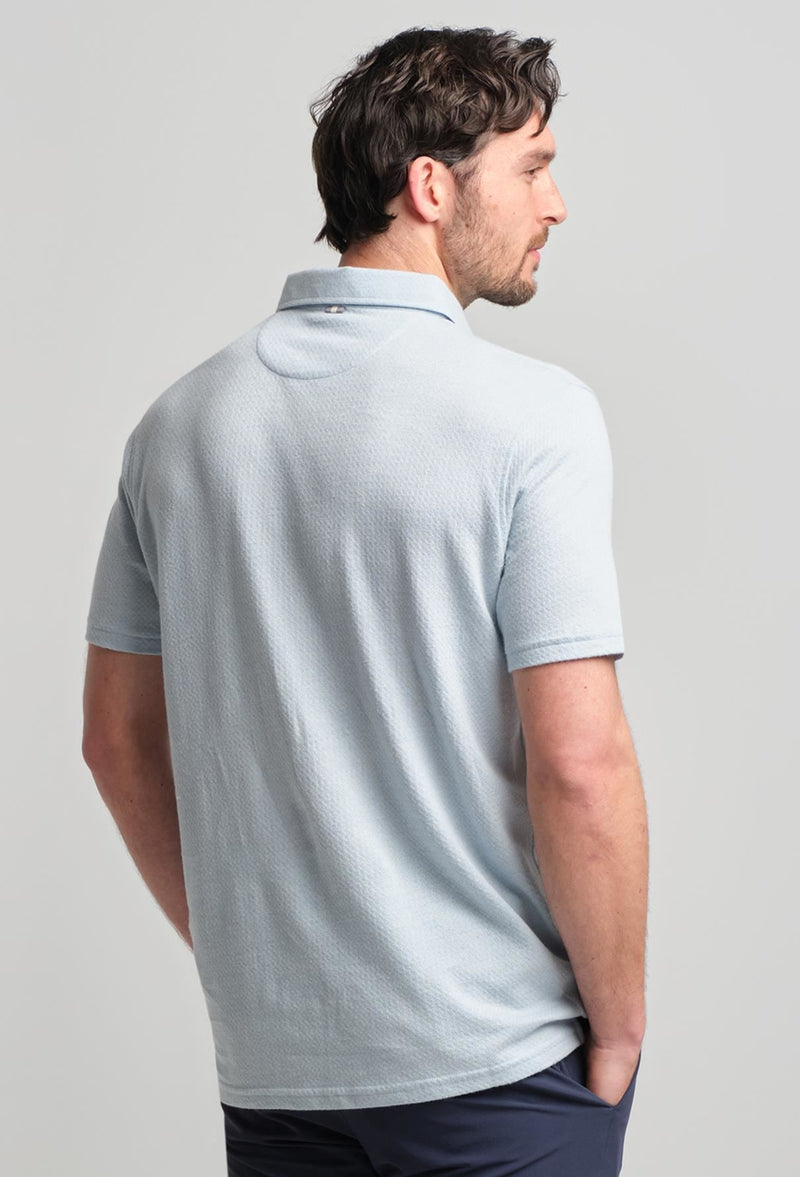 Fessenden Polo Burnham Heather Tonal Houndstooth