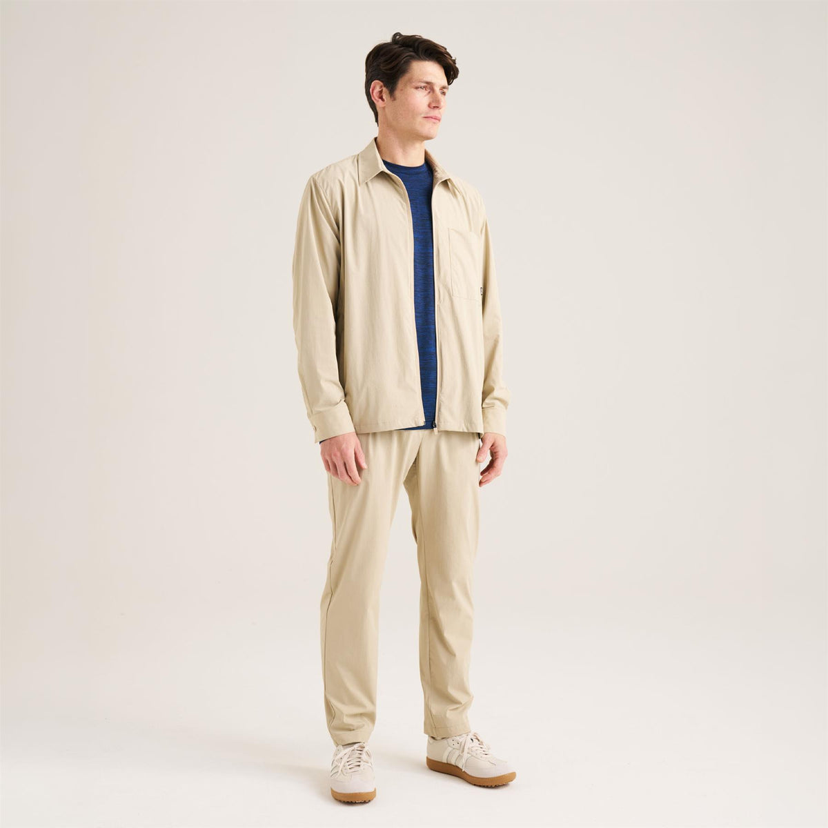 Stretch Golf Trousers Beige