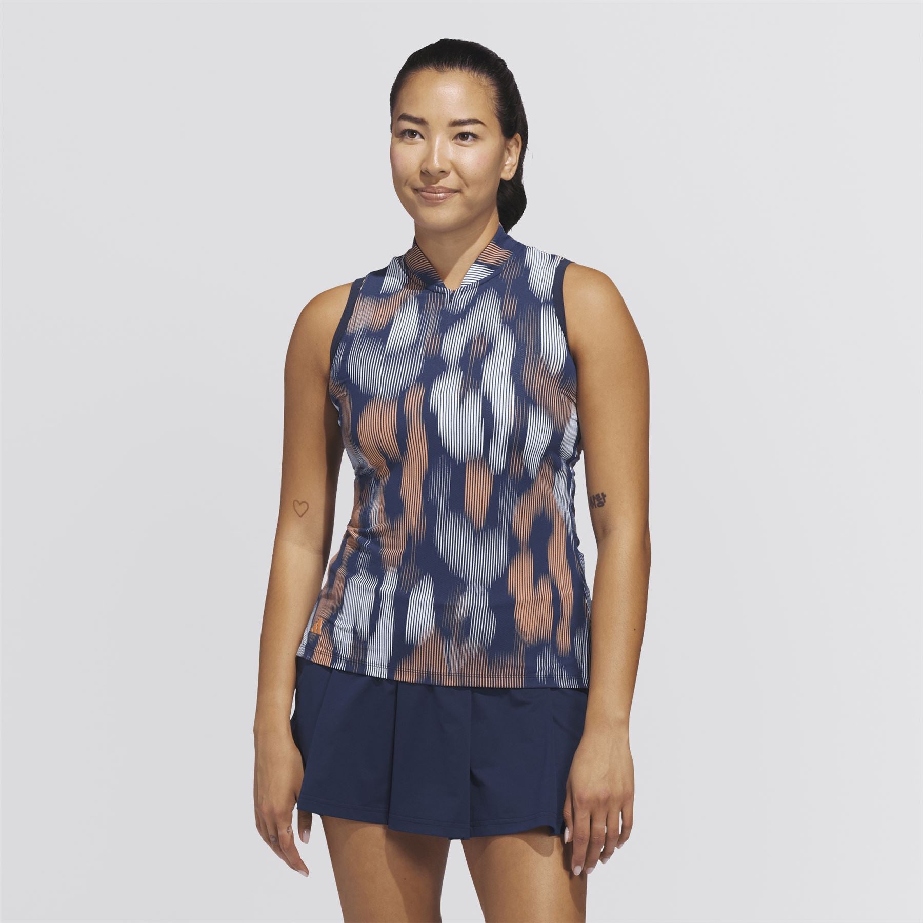 Ultimate365 Tour Printed SL Polo Collegiate Navy