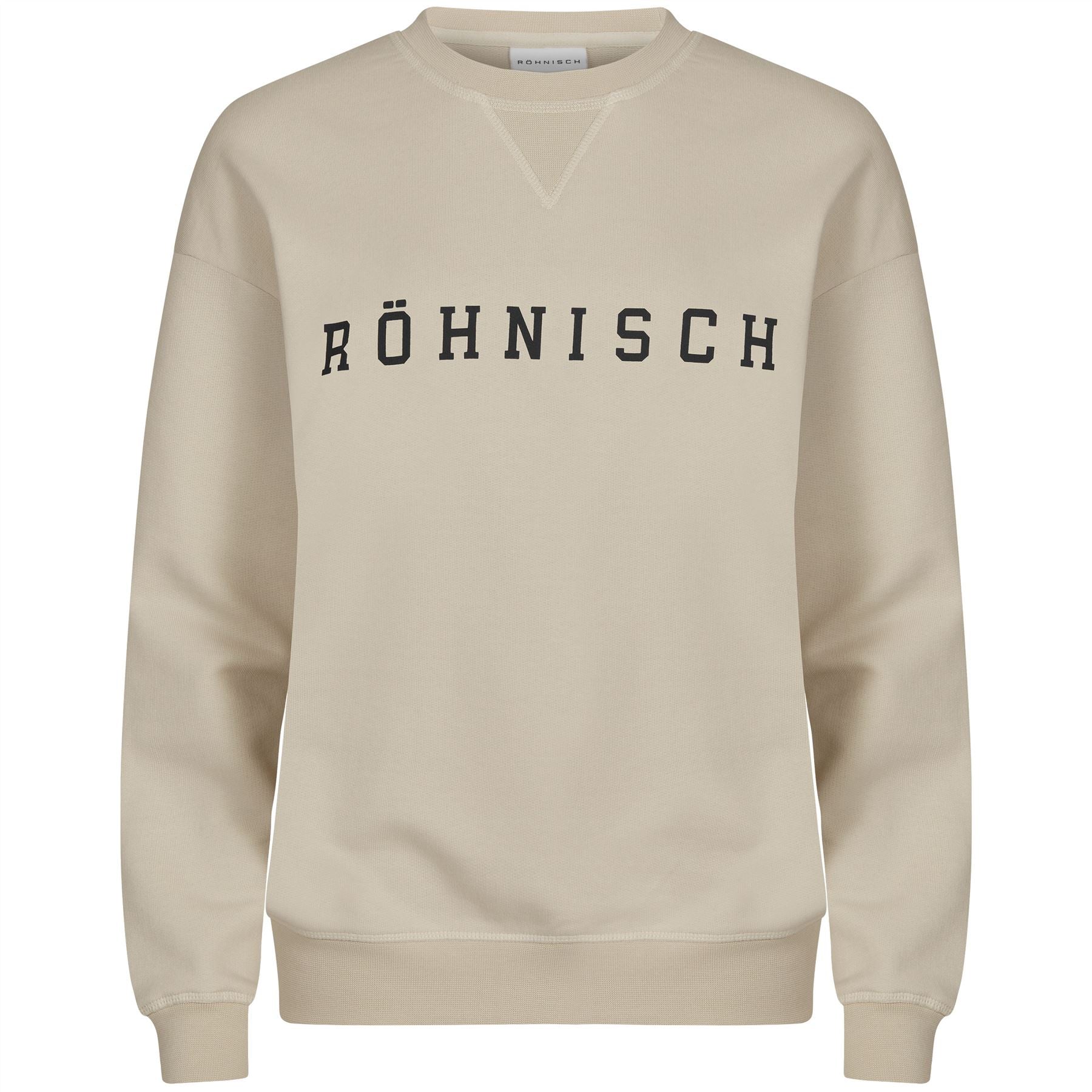 Iconic Golf Cotton Loose Fit Sweatshirt Oatmeal