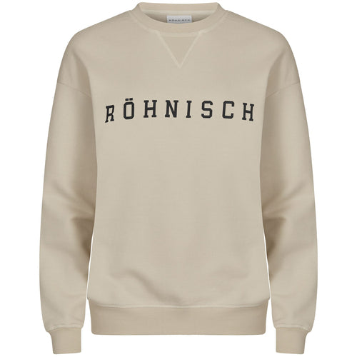 Iconic Golf Cotton Loose Fit Sweatshirt Oatmeal