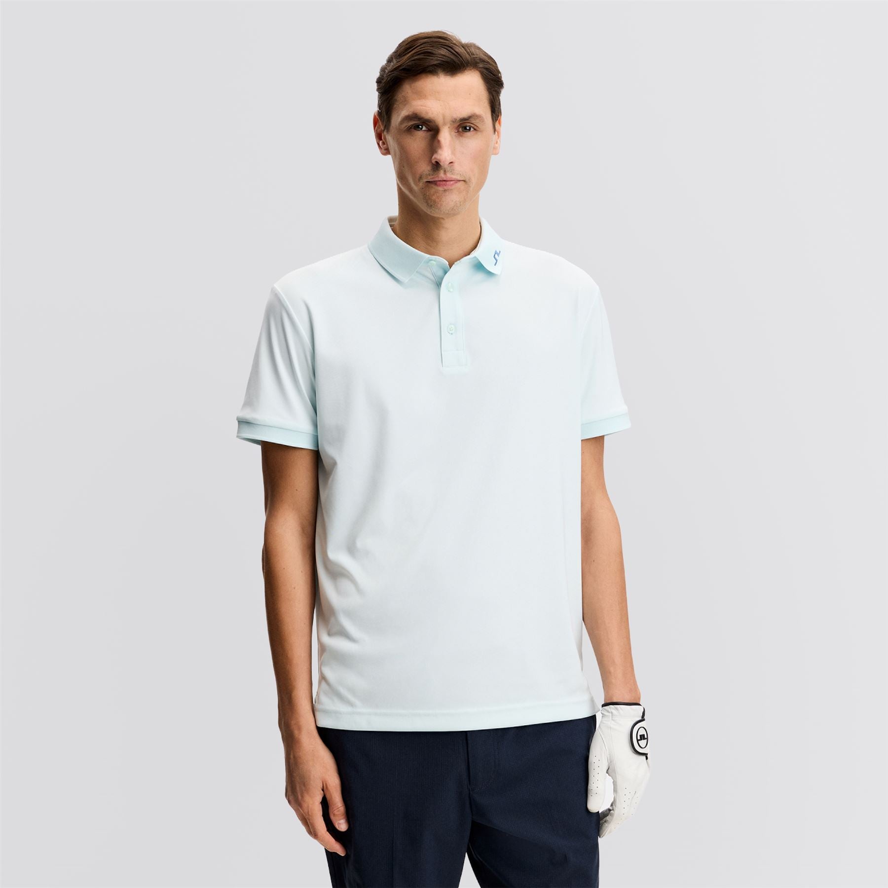 KV TX Jersey Print Polo Paradise Skylight