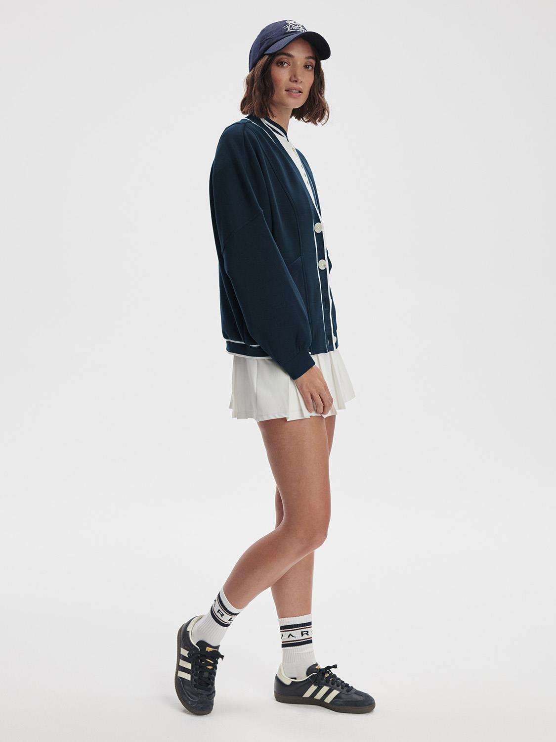 Decker Off Court Cardigan Navy