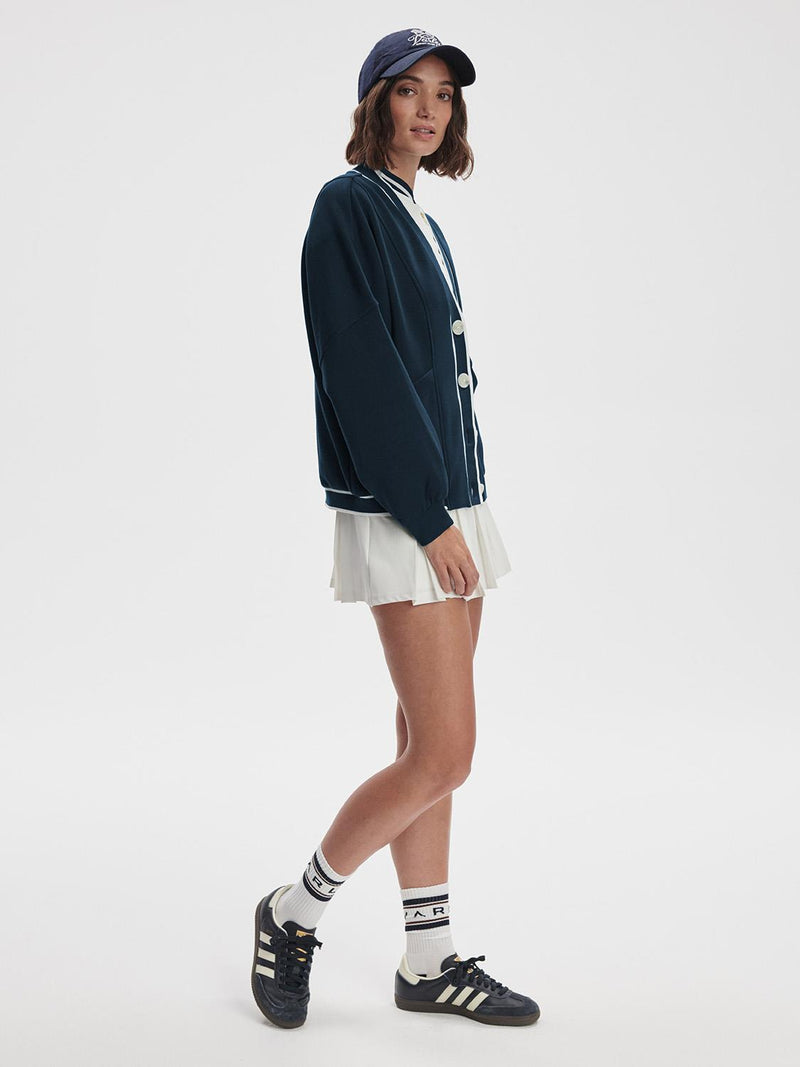Decker Off Court Cardigan Navy