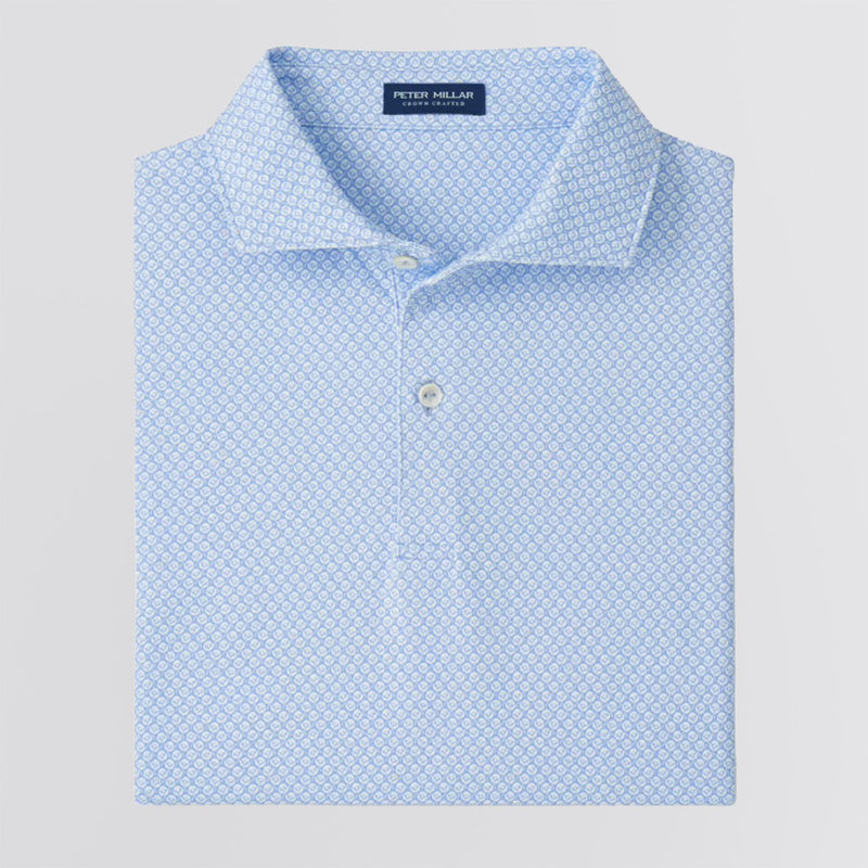 Mayfield Performance Jersey Polo Iris Mist