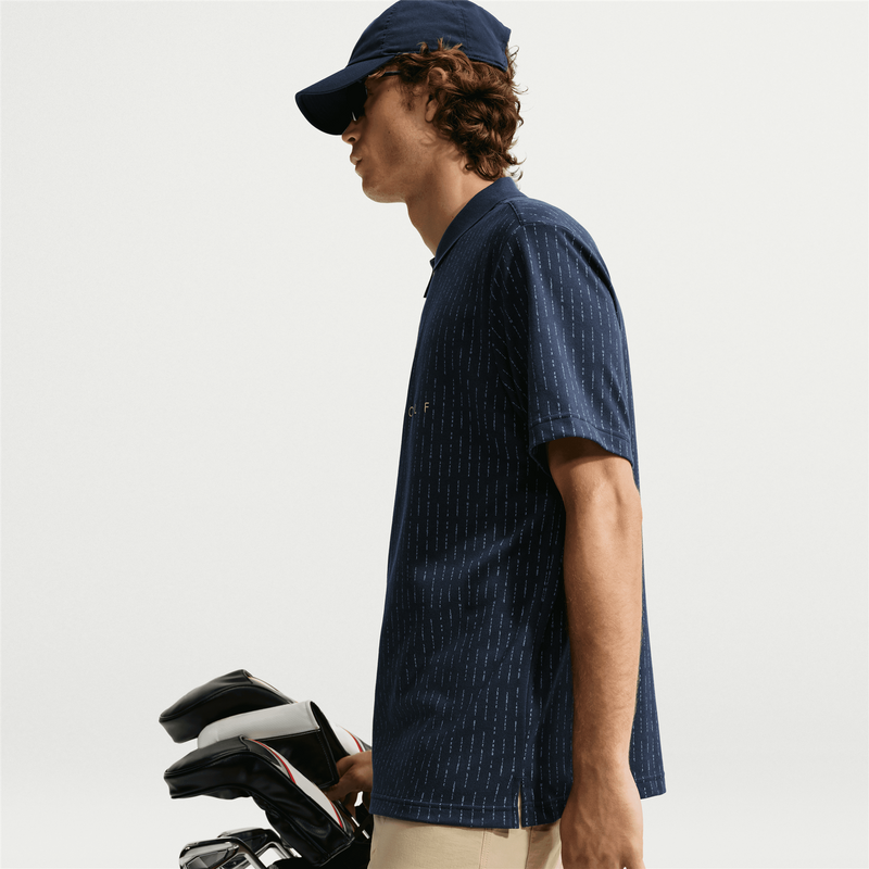 Dri-FIT Fairway Fresh Zip Polo College Navy/Limestone