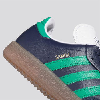 adidas Golf Originals Samba Spikeless Golf Shoes Night Indigo/Court Green/Footwear  White | TRENDYGOLF UK