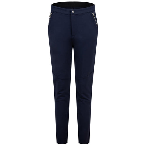 Womens Double Knit Moto Trousers Twilight Navy - SS24