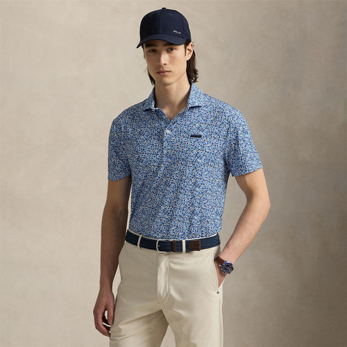 RLX Tailored Fit Savanna Floral Polo Refined Navy Multi