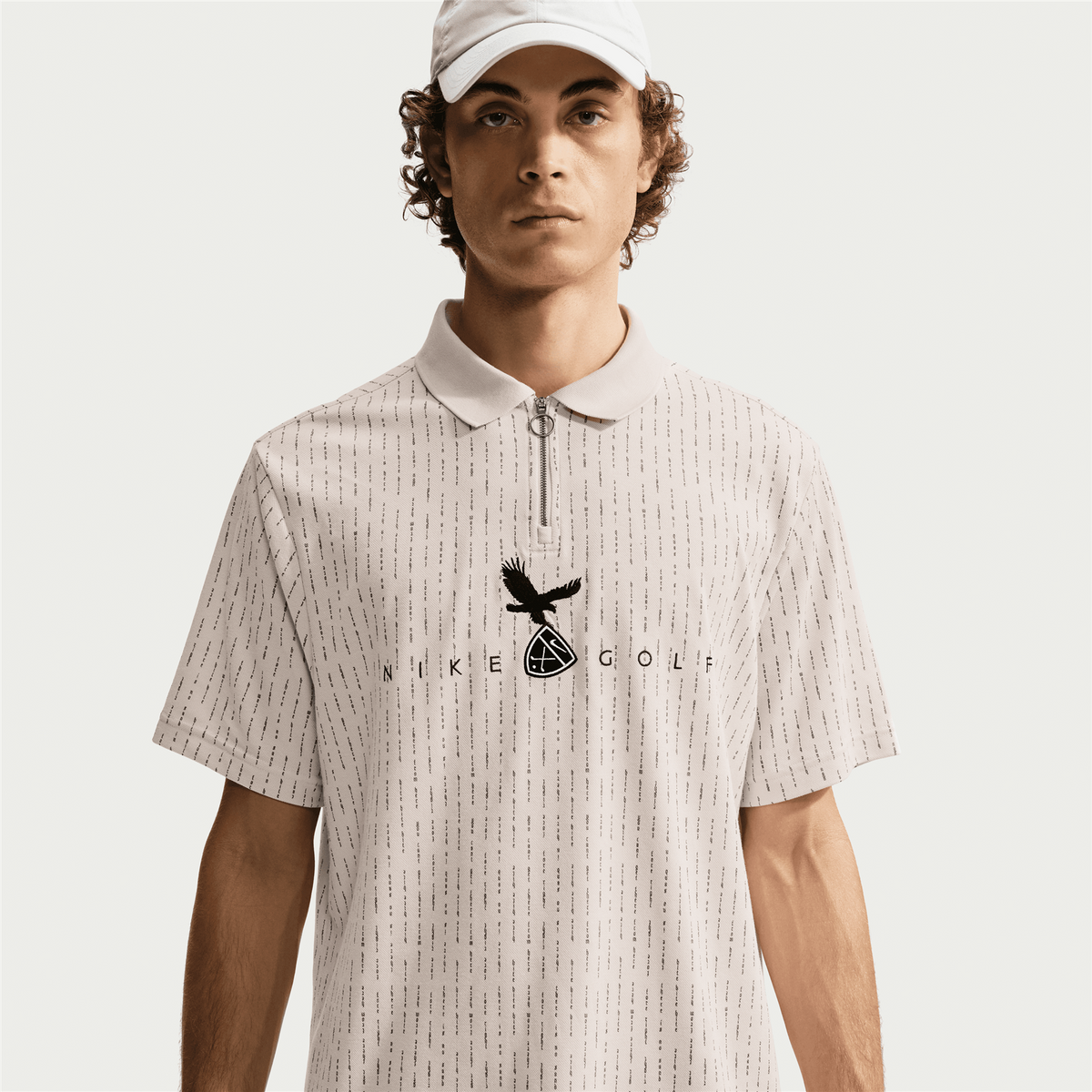 Dri-FIT Fairway Fresh Zip Polo Light Orewood Brown/Black